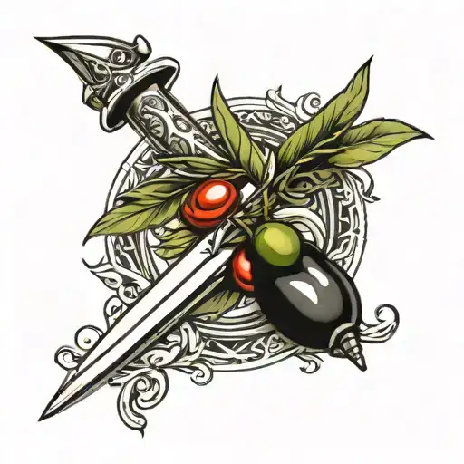Dagger With Olive Branches
