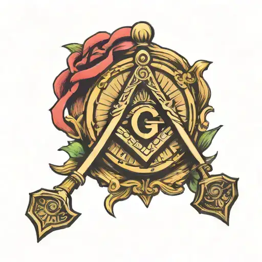 Masonic Square And Compass