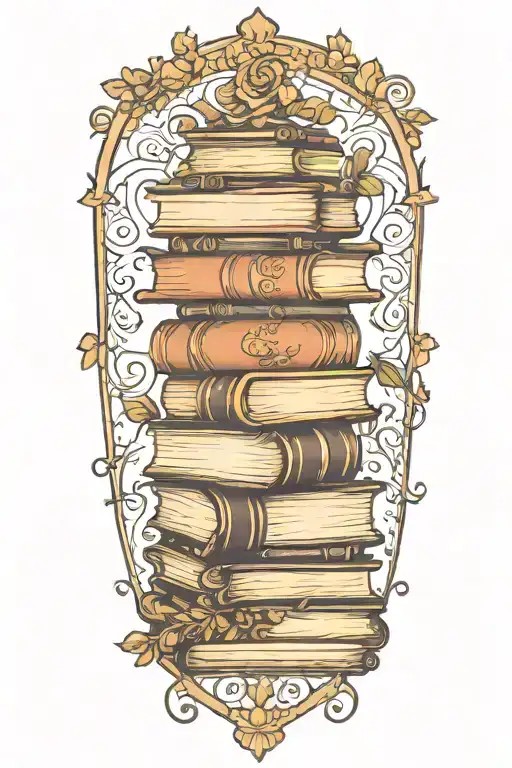 Stack Of Books No Background