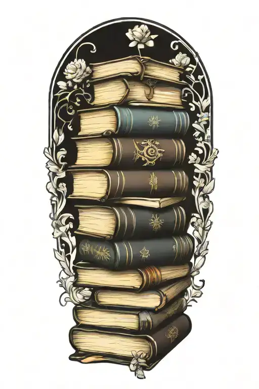 Stack Of Books No Background