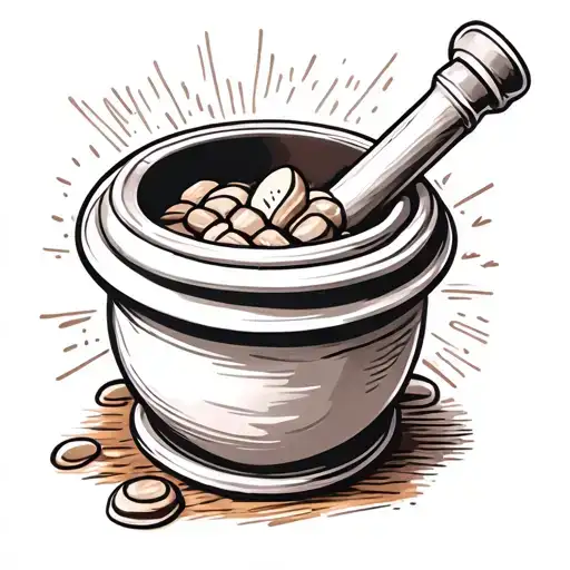A Mortar And Pestle To Symbolize Your Love For Pharmacy