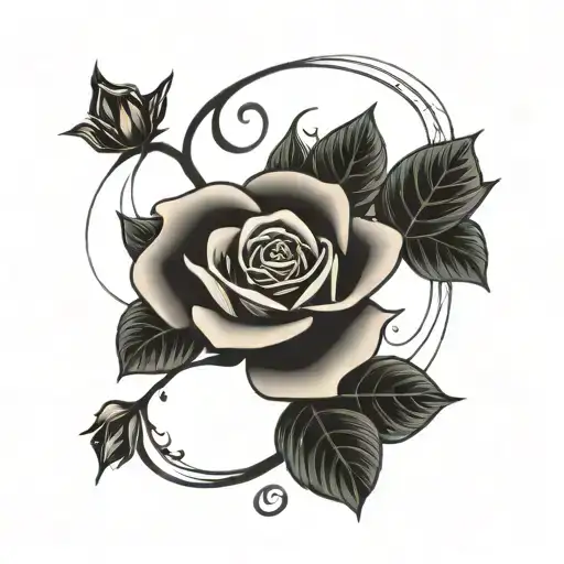 Rose The Name Mireille As The Stem