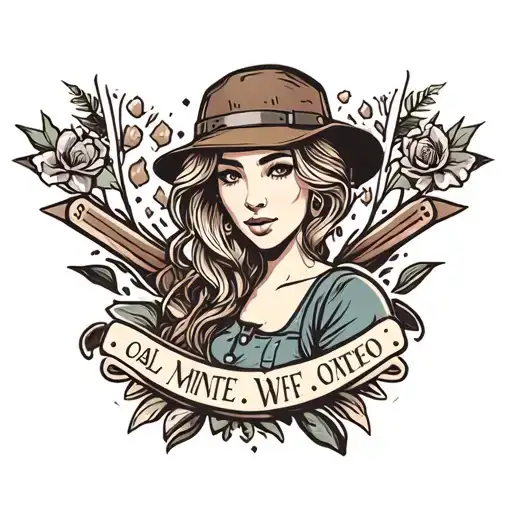 Coal Miners Wife Tattoo Design