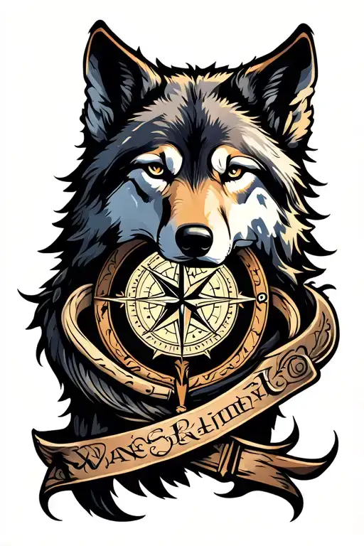 Wolf Compass Intertwined