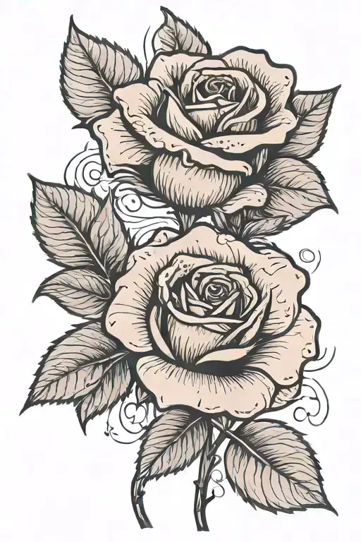 A Rose With Notes On The Stem Instead Of The Leaf