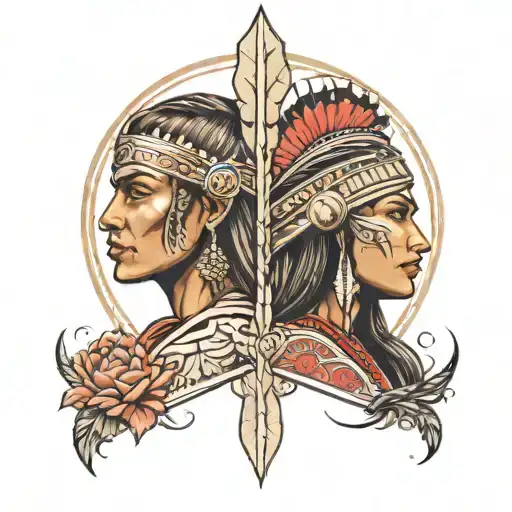 Spartan And Indian Woman