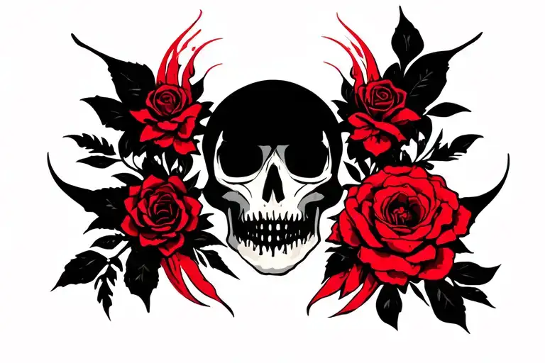 Black With Red Accents Flash Sheet