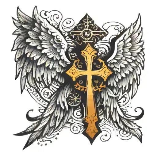 Cross Angel Wings