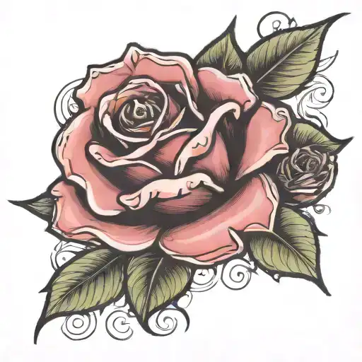 Rose Wrapped Together Symbolizing Strength