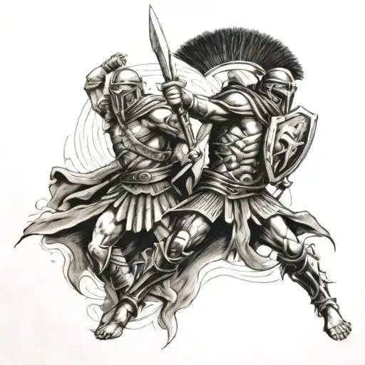 Spartan War Scene