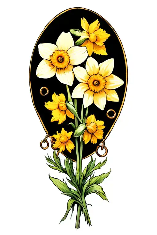 Daffodil And Marigold And Daisy Chain