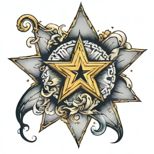 Star With Flemish Hat Surrounded