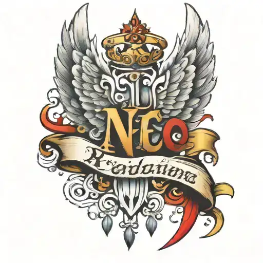 Angels Wing With A Name Written