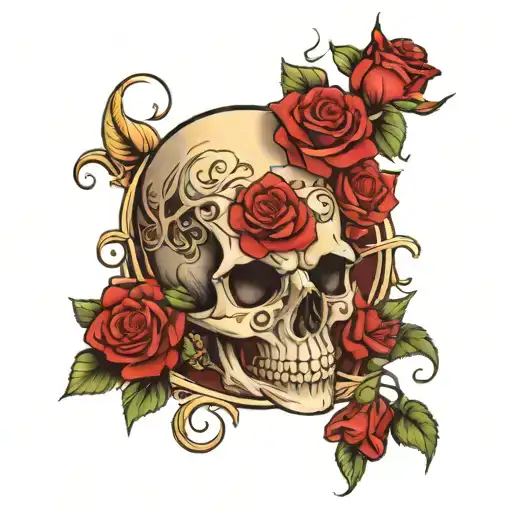 Skull And Roses