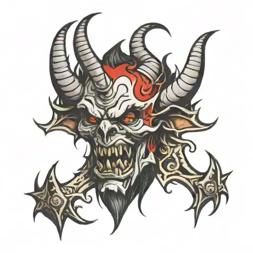 Demon In Medieval Style