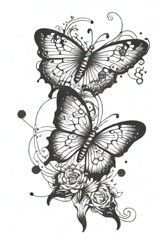 Butterfly And Space Elements