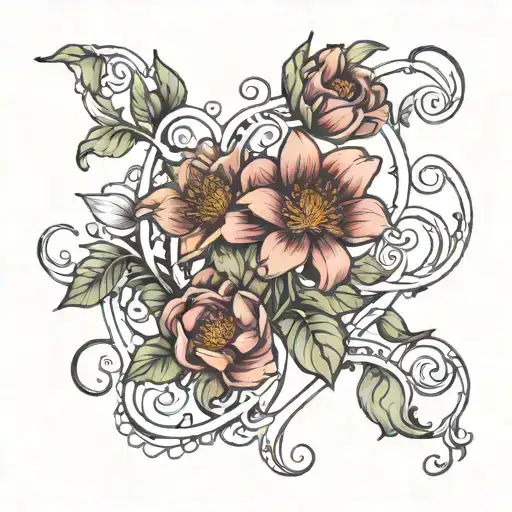 Birth Flowers Intertwined