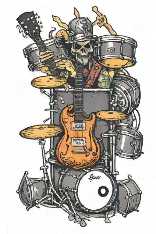 Drums And Guitar Sleeve