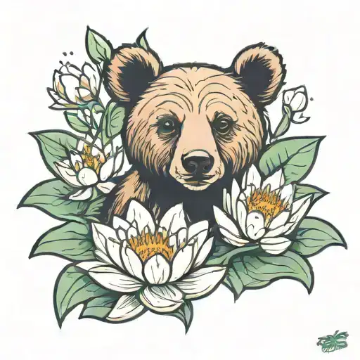 Bear Cub Water Lily Flower
