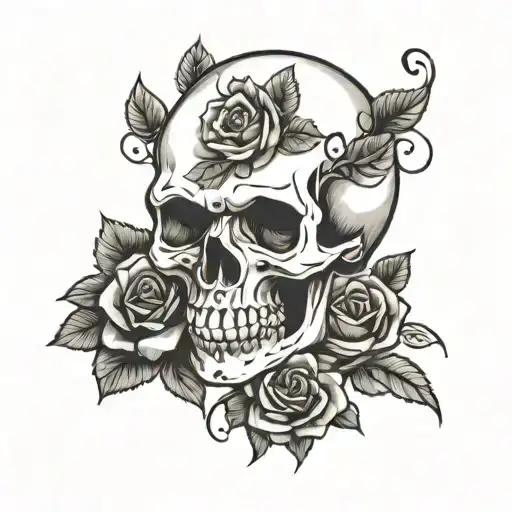 Skull And Roses