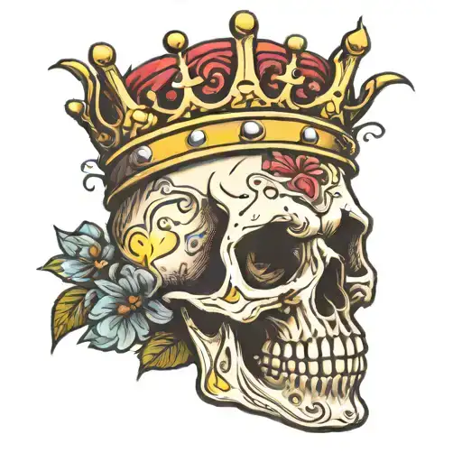 Skull With Crown
