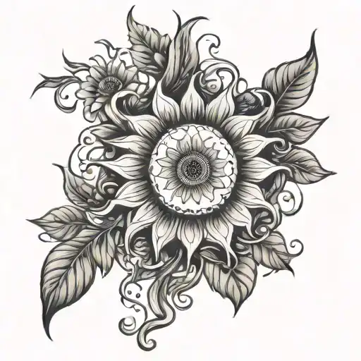 Spiritual Sun Flowers Vines