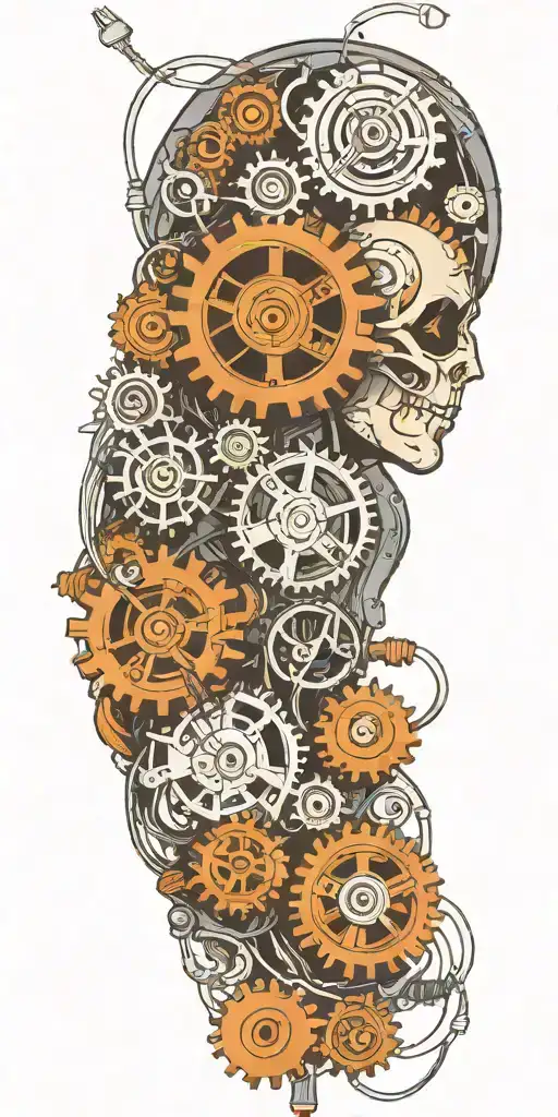 A Wiring System With Gears And Components