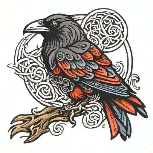 Raven Celtic Haida Style