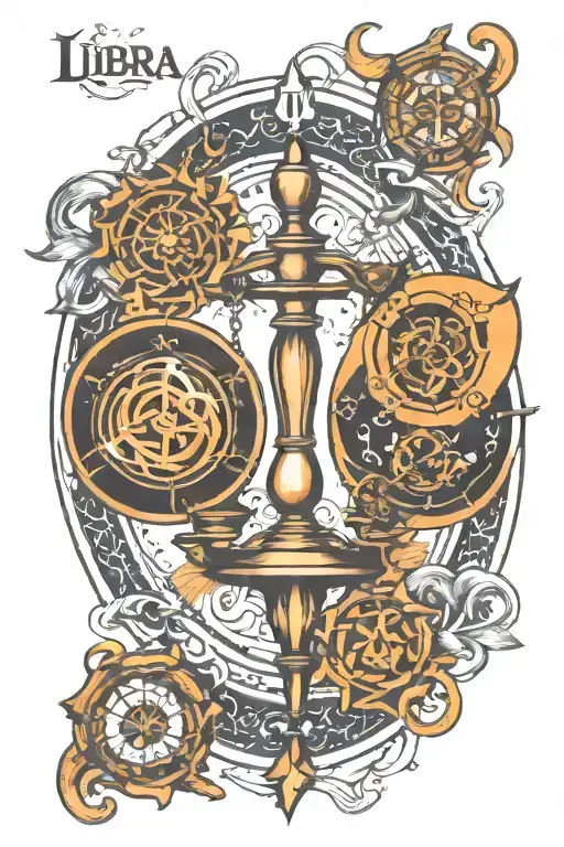 Libra Pisces Scorpio Aquarius Symbol