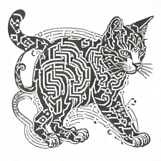 Cat Maze Patterns Inside