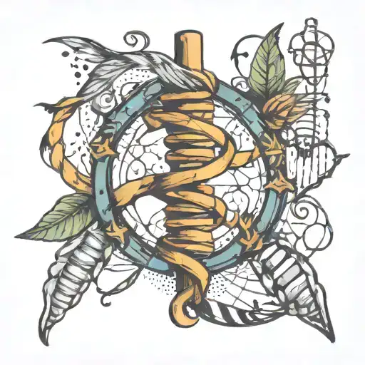 Freedom Mixed Into A Dna Strand