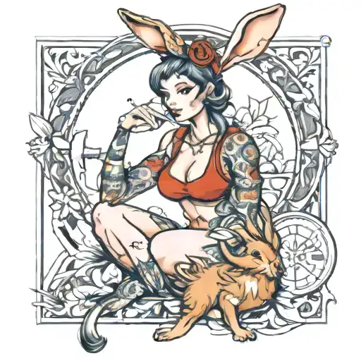 Fitness Model Female Rabbit