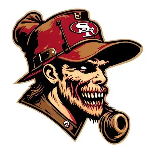 49Er Logo With Scary Old Miner