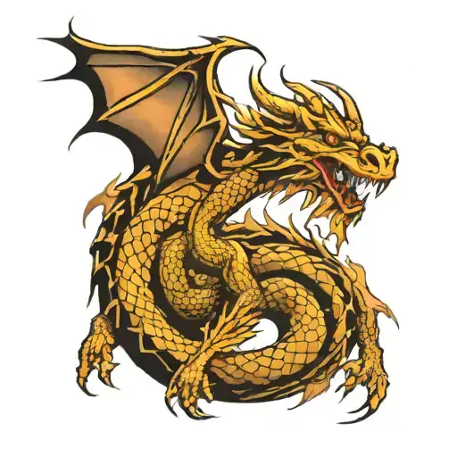 Dragon That Goes From Chest To Back