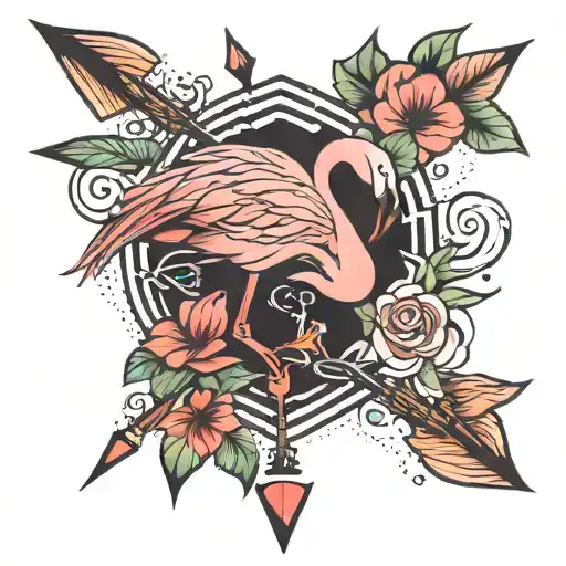 Flamingo And Arrow