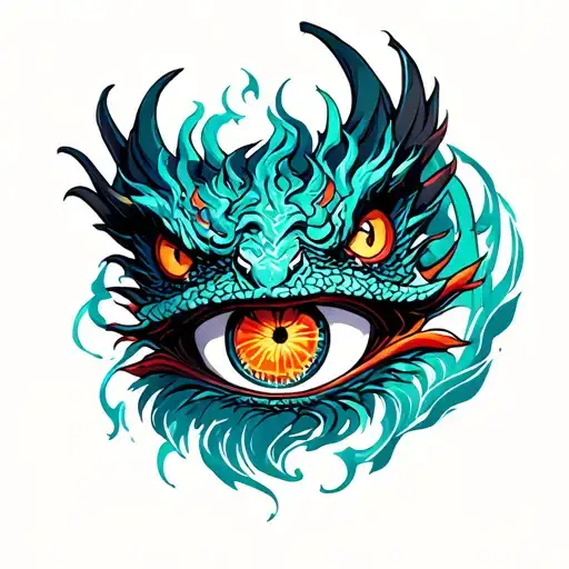 Dragon Eyes Surrounded Wngs