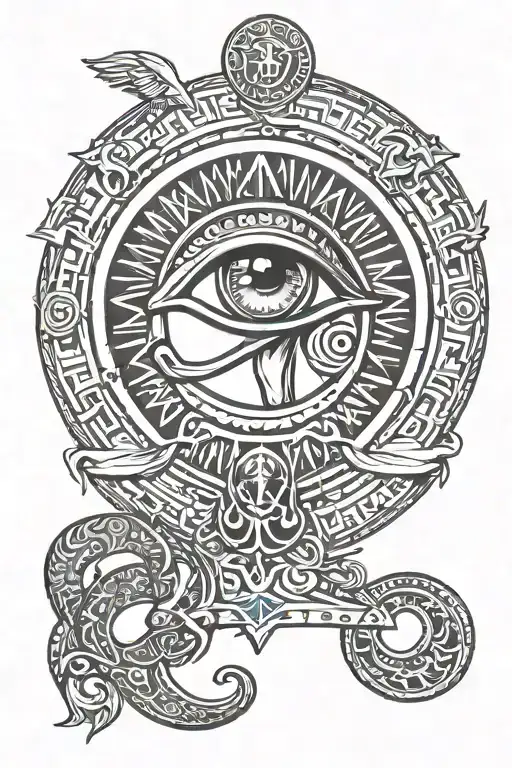 Roman Numeral Deck An Eye Of Horus