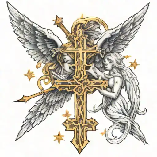 Angels And Crosses Horizontally A Scar