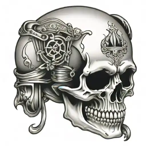 Harley Davidson Skull 9Mm