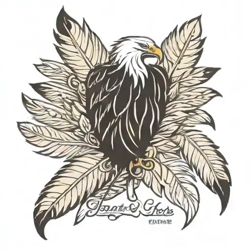 Eagle Feathers With Names Inside