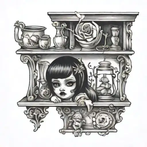 Shelf With Broken Doll