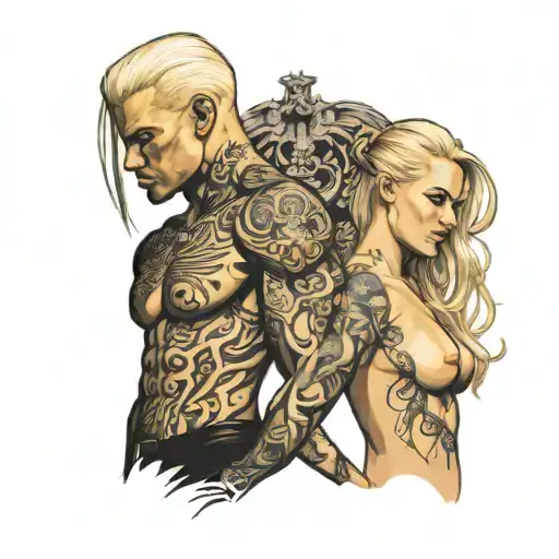 Very Slim White Blonde Female And A Very Muscular And Tall Big Black Male