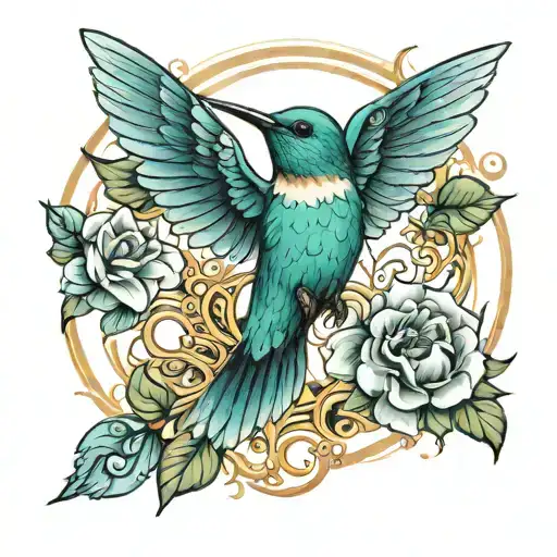 Hummingbird And Angel