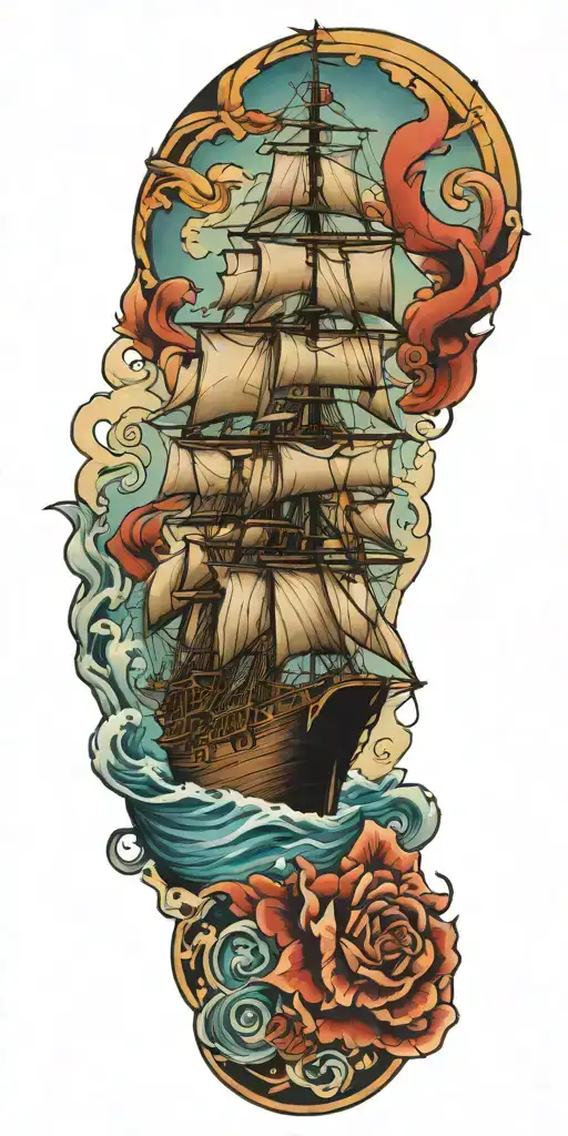 Us Navy Theme Sleeve