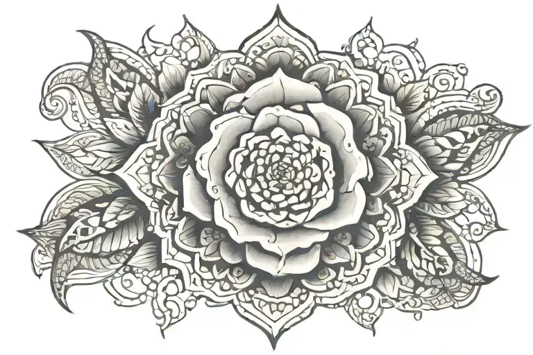 Saoirse Rose Made Entirely Of Intricate Mandala Design