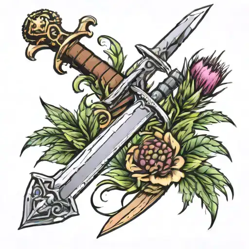 Scottish Broadsword And Thistle