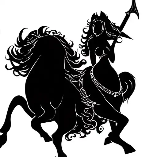 Sexy Chubby Lady Minimalists Design Of Sagittarius