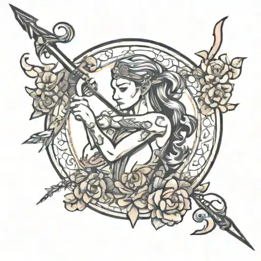 Sagittarius Ghost Bow And Arrow