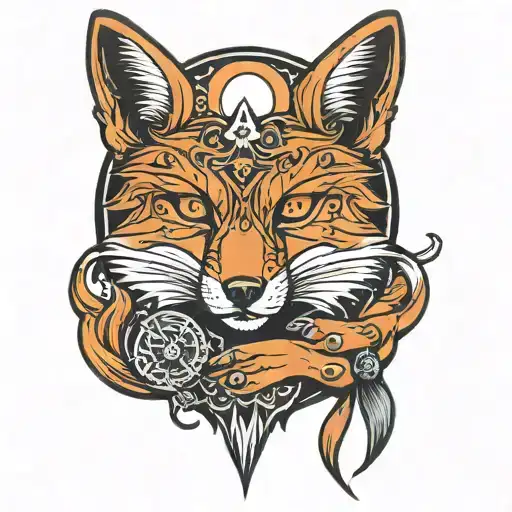 Fox Holding A Sun With His Hands