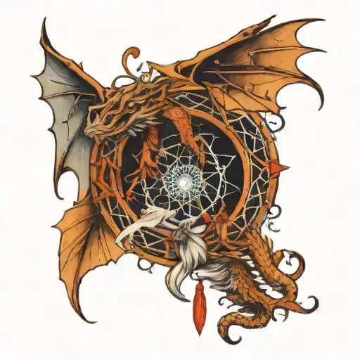 The Dreamcatcher And The Dragon Flying